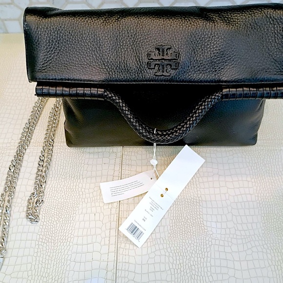 VERY RARE BRAND NEW Tory Burch Taylor Convertible Foldover Crossbody - Picture 3 of 16